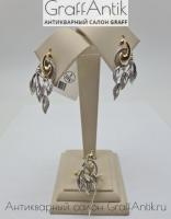 Золотой комплект "Жар-птица" с бриллиантами