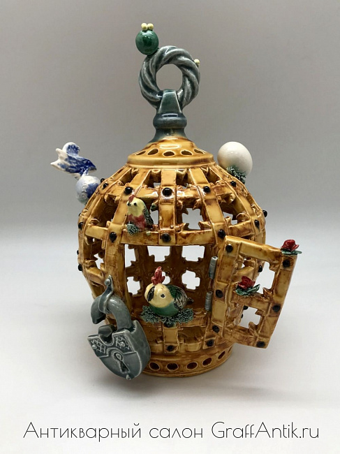 Статуэтка «Золотая клетка». ЗиК Конаково 1989 г., фаянс