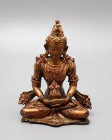 Купить Будда Амитаюс 14 см - Антикварная тибетская статуэтка 19 века