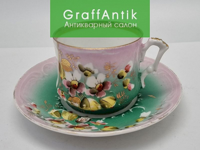 Фарфоровая чайная пара "В день ангела"