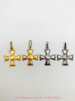 Комплект знаков Ордена Святого Георгия 1,2,3 и 4 степени. Золото 600 пробы, серебро
