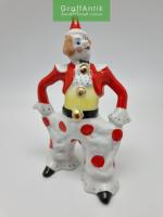 Фарфоровая статуэтка "Клоун" Вербилки