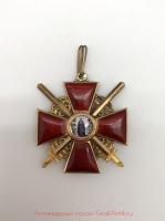 Орден Святой Анны 2 степени с мечами золото 56 пробы