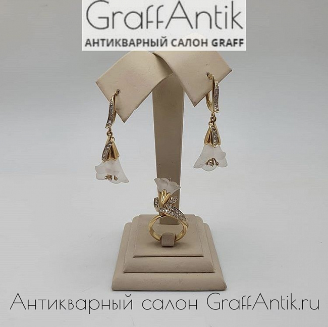 Золотой комплект "Подснежники"