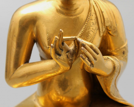 Будда Подмасавхава 23 см - Старинная настольная статуэтка 19 века