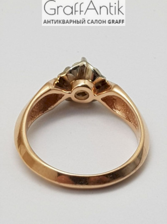 Кольцо золотое с бриллиантом 585 пробы