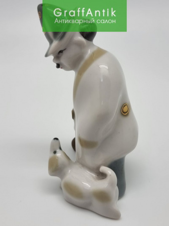 Купить Фарфоровая статуэтка "Клоун Карандаш и собака Клякса"
