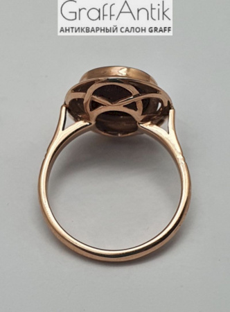 Золотое кольцо с авантюрином