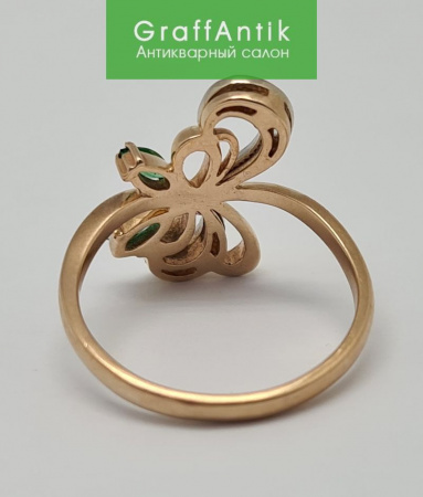 Золотое кольцо "Бабочка"
