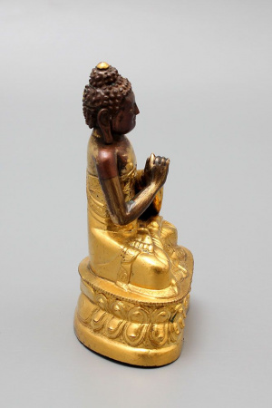 Будда Шакьямуни 11.5 см - Старинная восточная статуэтка 19 века