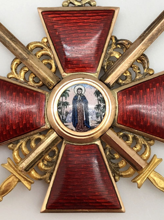 Орден Святой Анны 2 степени с мечами золото 56 пробы