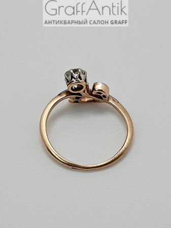 Золотое кольцо с бриллиантами 583 проба