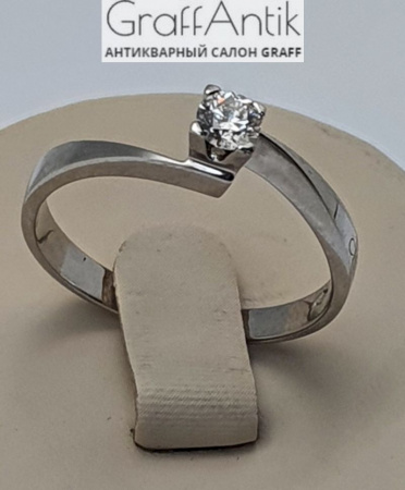Золотое  Пасьянс кольцо CHIMENTO с бриллиантом