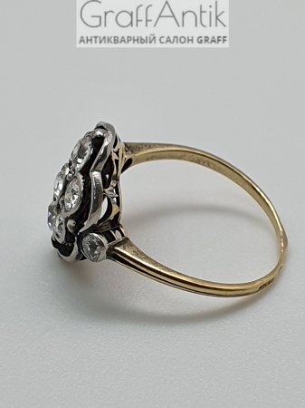 Старинное кольцо с бриллиантами