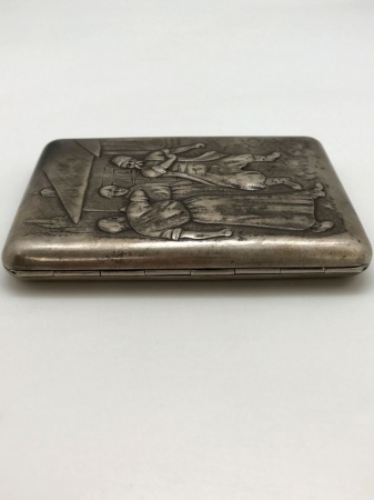 Старинный серебряный Портсигар Серебро 84 пробы до 1917 г.