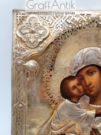 Антикварная Икона «Пресвятая Богородица Владимирская»
