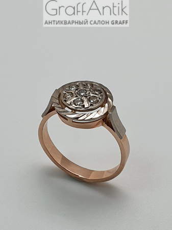 Советское кольцо с бриллиантами
