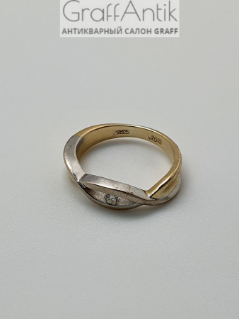 Золотое Кольцо с бриллиантом 585 пр