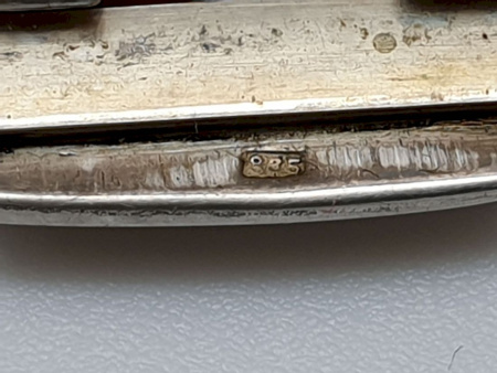 Старинный Серебряный "Портсигар" Позолота. Серебро 835 пробы