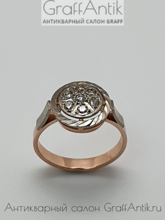 Советское кольцо с бриллиантами