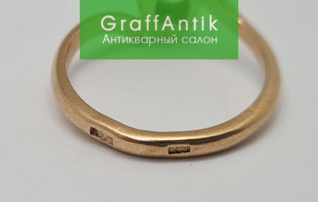 Золотое кольцо с бриллиантами 585 пробы