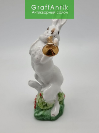 Купить Фарфоровая статуэтка "Заяц с трубой" ЛФЗ