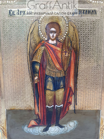Старинная икона "Святой Архангел Михаил"