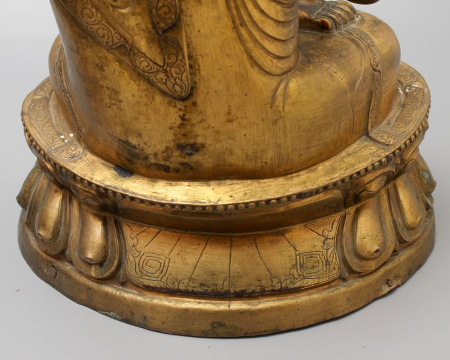 Будда Подмасавхава 40,5 см - Большая старинная скульптура 19 века