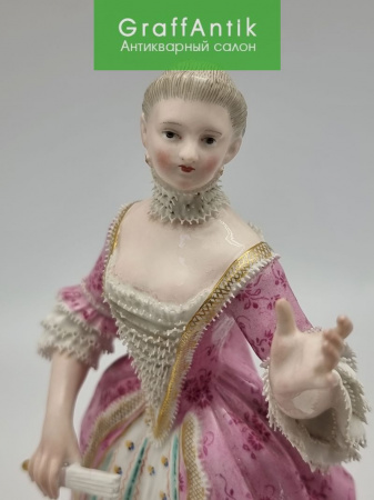 Купить Фарфоровая статуэтка "Дама с веером"