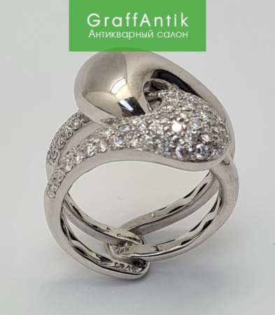 Золотое кольцо с бриллиантами, Ciemme 