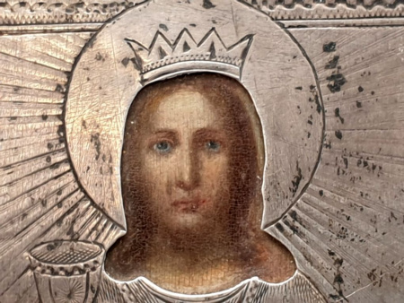Икона "Святая Мученица ВАРВАРА" Серебро 84 пробы. 1866 г.