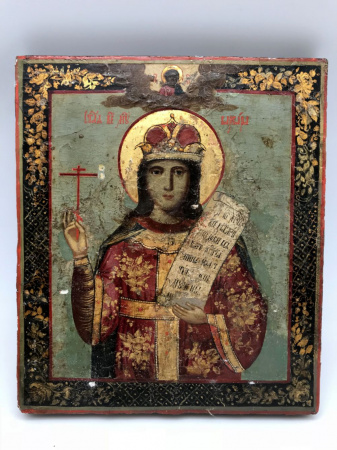Икона Святой Великомученицы Варвары 19 век