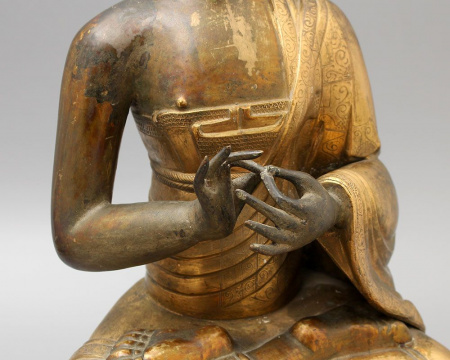 Будда Подмасавхава 40,5 см - Большая старинная скульптура 19 века