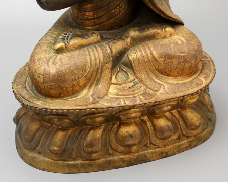 Будда Подмасавхава 41 см - Большая древняя статуэтка 19 века