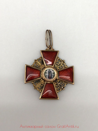 Орден Святой Анны 3 степени золото 56 пробы