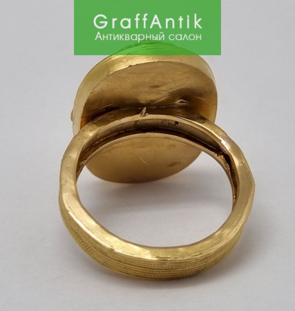 Золотое кольцо с рубином 900 пробы
