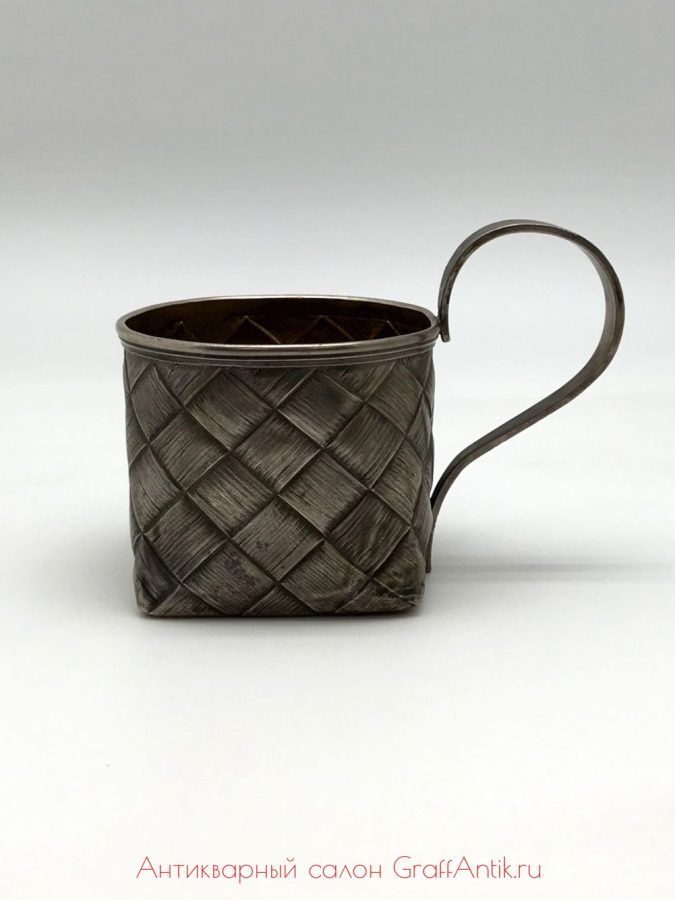 Серебряный подстаканник, 84 проба, 1889 год