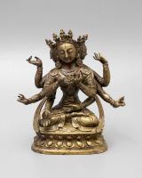 Купить Будда Ушнишавиджая 17 см - Старинная настольная статуэтка буддийской богини 19 век