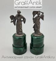 Купить Серебряные парные статуэтки "Японки" Хлебников
