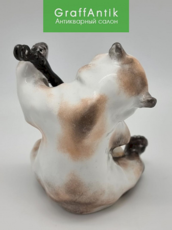 Купить Фарфоровая статуэтка "Медведь с контрабасом" из композиции «Квартет» ЛФЗ