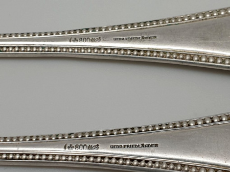 Европейские коллекционные Серебряные Вилки 2 шт Серебро 800 пробы