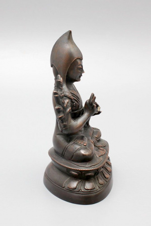 Будда Цонкаппа 15 см - Антикварная восточная статуэтка 19 века - Китай