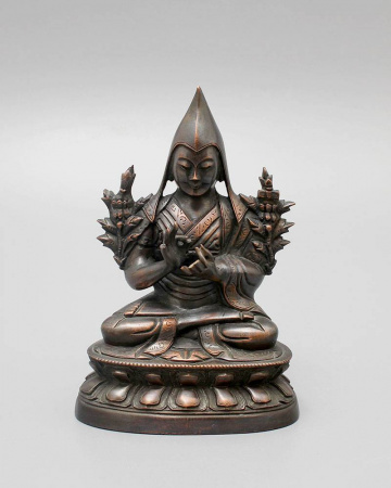 Будда Цонкаппа 15 см - Антикварная восточная статуэтка 19 века - Китай