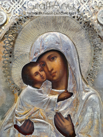 Антикварная Икона «Пресвятая Богородица Владимирская»